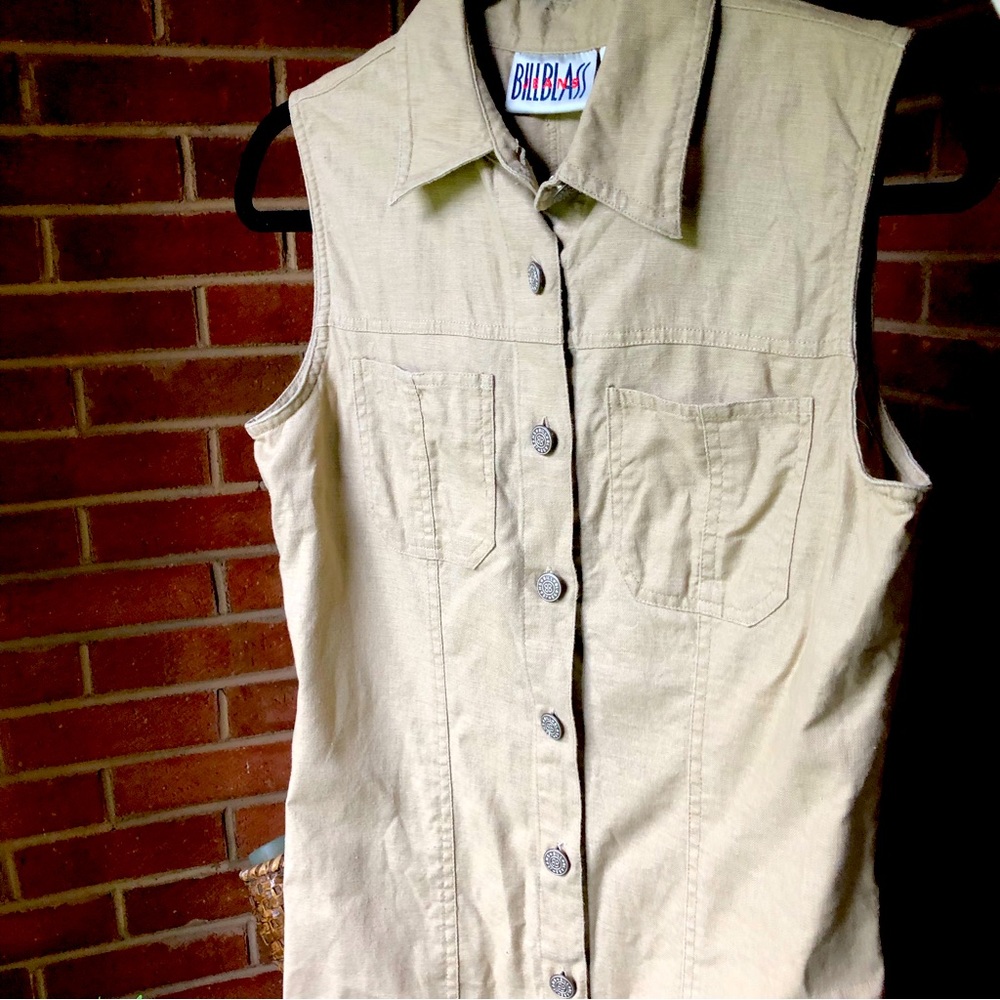 Bill Blass Tan Dress, Size S